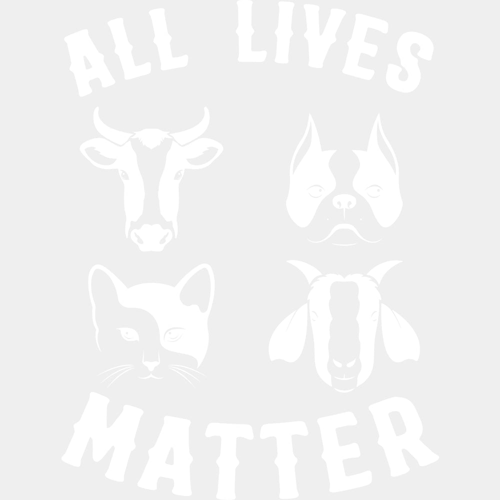 All Lives Matter - Vegan DTF Transfers - Adult Unisex - S & M (10’’) / Light Color Design (See Imaging)