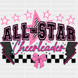 All Star Cheerleader Pink - Cheerleading DTF Transfers ready2transfer