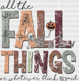 All The Fall Things Design Fall Season DTF Transfer ready2transfer