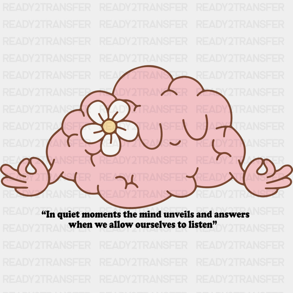 Allow Ourselves To Listen - Mental Health DTF Transfers ready2transfer Dark Color Design (See Imaging)