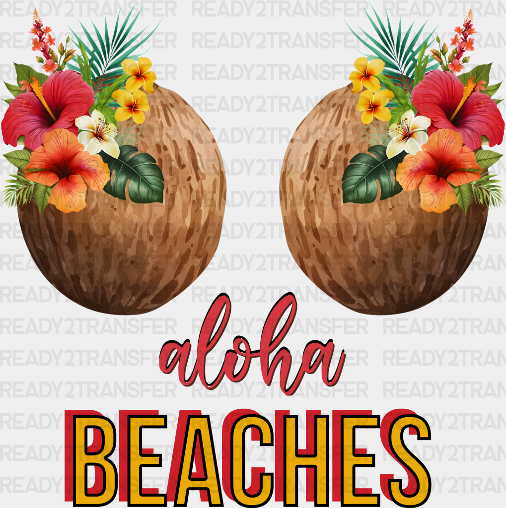 Aloha Beaches Summer Dtf Transfer