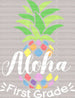 Aloha First Grade DTF Transfer ready2transfer White