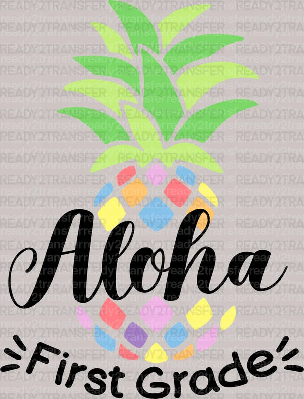 Aloha First Grade DTF Transfer