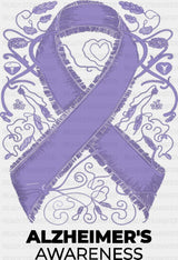 Alzheimer’s Awareness - Alzheimer’s Awareness DTF Transfer Adult Unisex - S & M (10’’) / Dark Color Design (See Imaging)