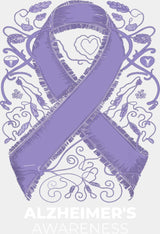 Alzheimer’s Awareness - Alzheimer’s Awareness DTF Transfer Adult Unisex - S & M (10’’) / Light Color Design (See