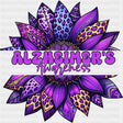 Alzheimer's Awareness Flower - Alzheimer's Awareness DTF Transfer ready2transfer Dark Color Design (See Imaging)
