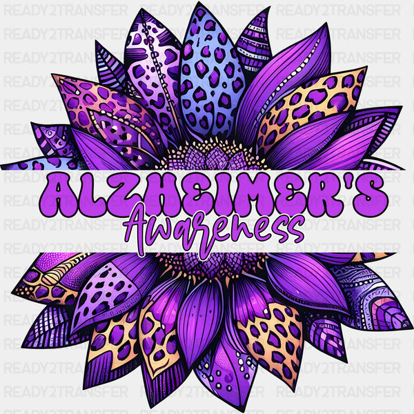 Alzheimer's Awareness Flower - Alzheimer's Awareness DTF Transfer
