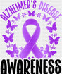 Alzheimer's Disease Awareness - Alzheimer's Disease DTF Transfer ready2transfer Dark Color Design (See Imaging)