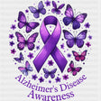 Alzheimer's Disease Awareness Ribbon - Alzheimer's Awareness DTF Transfer ready2transfer