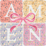 Amen Pink Ribbon - Easter DTF Transfer