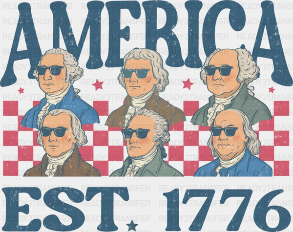 America EST. 1776 Founders - 4th Of July DTF Transfer