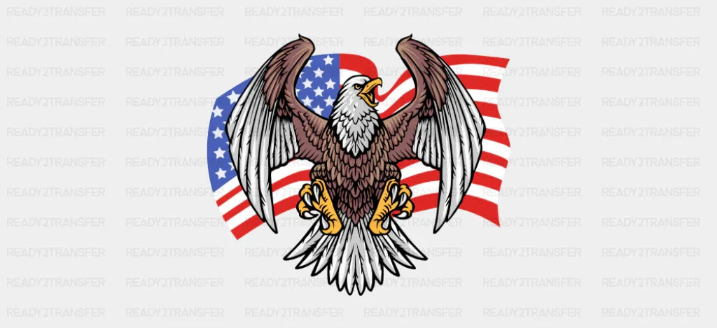 American Eagle - 4th Of July Cup Wrap UV Sticker Permanent UV DTF Decal