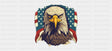 American Eagle US Flag - 4th Of July Cup Wrap UV Sticker Permanent UV DTF Decal