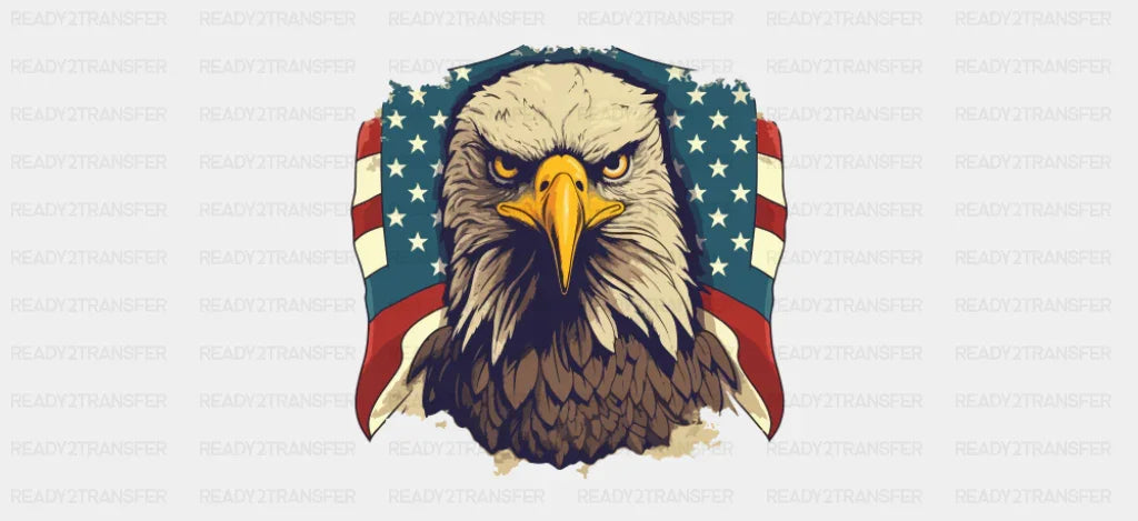 American Eagle US Flag - 4th Of July Cup Wrap UV Sticker Permanent UV DTF Decal