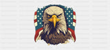 American Eagle US Flag - 4th Of July Cup Wrap UV Sticker Permanent UV DTF Decal
