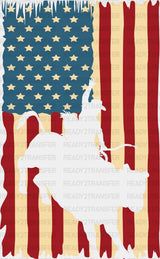 American Flag Design - Rodeo Dtf Transfers