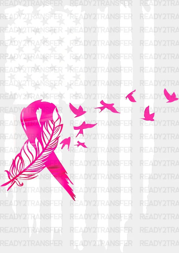 American Flag Feather DTF Transfer