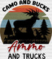 Ammo And Trucks DTF Transfer ready2transfer Black