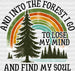 And Into The Forest I GO - Outdoor DTF heat transfer ready2transfer White