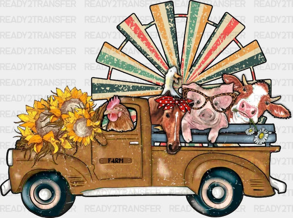Animal Truck DTF Transfer