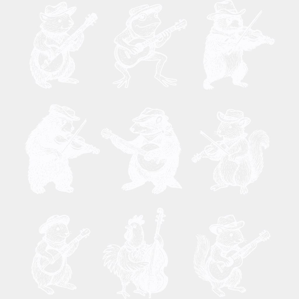 Animals Making Music - Music DTF Transfers ready2transfer Light Color Design (See Imaging)