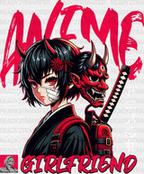 Anime Girlfriend - Dtf Heat Transfer