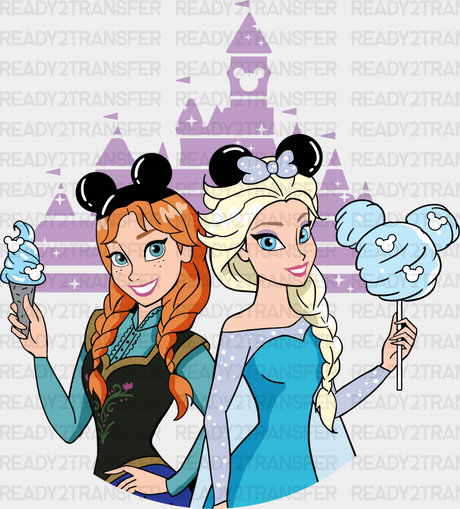 Anna And Elsa Disney Dtf Transfer