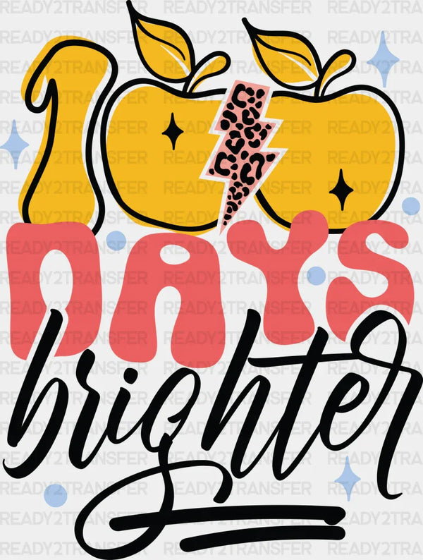 Apple 100 Days Brighter DTF Transfer