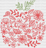 Apple Flower DTF Transfer ready2transfer