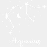 Aquarius Constellations - Zodiacs & Horoscopes DTF Transfers - Adult Unisex - S & M (10’’) / Light Color Design (See