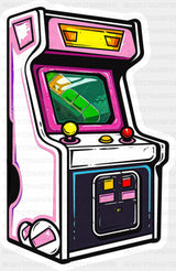 Arcade Machine - Minimal UV Sticker Permanent UV DTF Decal