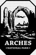 Arches National Park Design - National Parks DTF Transfers ready2transfer Black