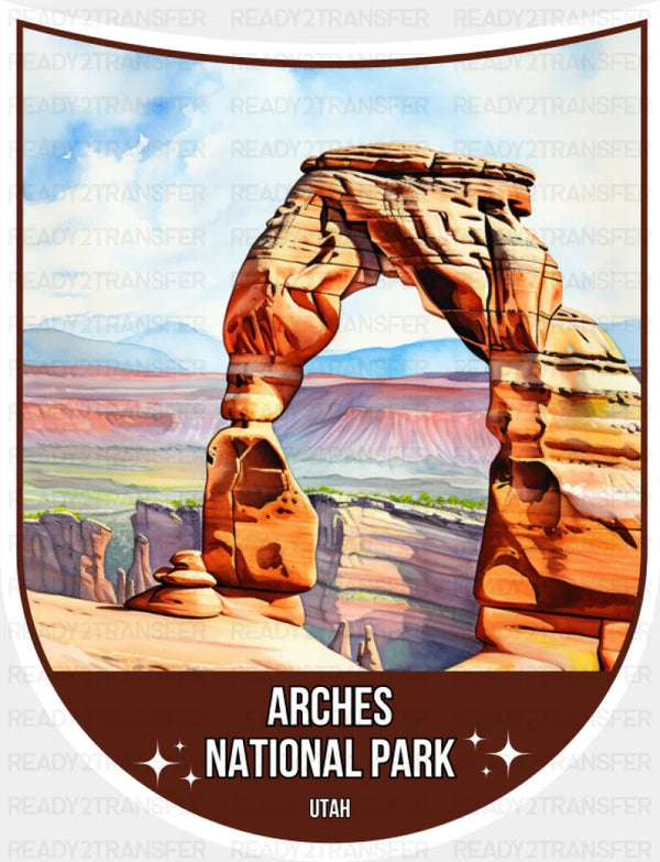 Arches National Park Utah - National Parks DTF Transfer