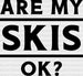 Are My Skis Ok? - Skiing DTF Heat Transfer ready2transfer Black