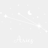 Aries Constellations - Zodiacs & Horoscopes DTF Transfers - Adult Unisex - S & M (10’’) / Light Color Design (See
