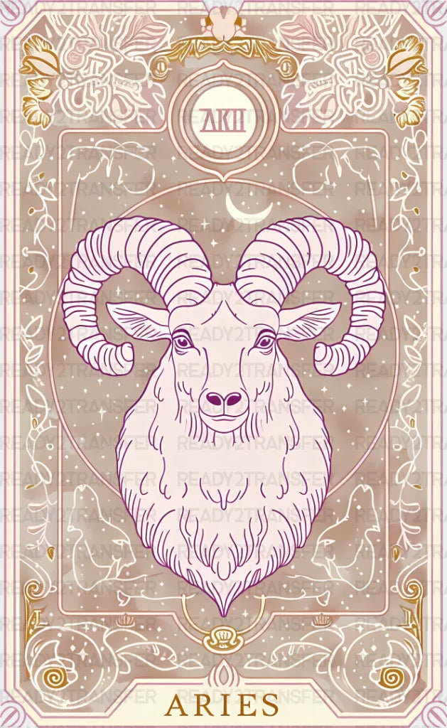 Aries Tarot Card - Zodiacs & Horoscopes Dtf Transfer