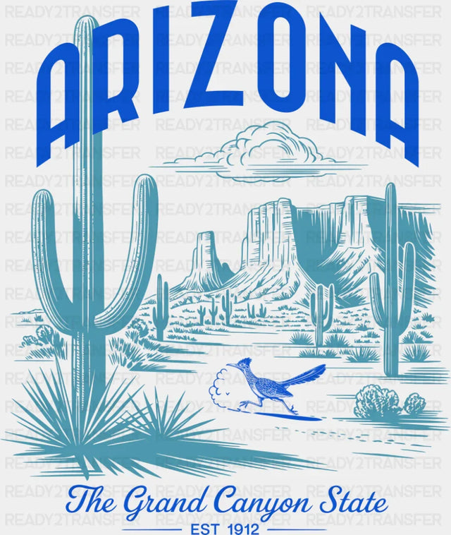 Arizona The Grand Canyon State - States & Cities DTF Transfer