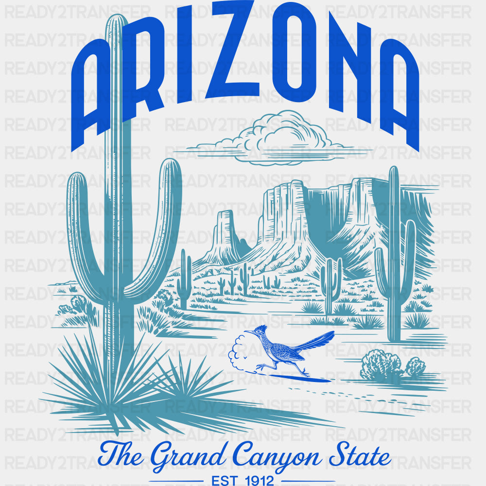 Arizona The Grand Canyon State - States & Cities DTF Transfer ready2transfer