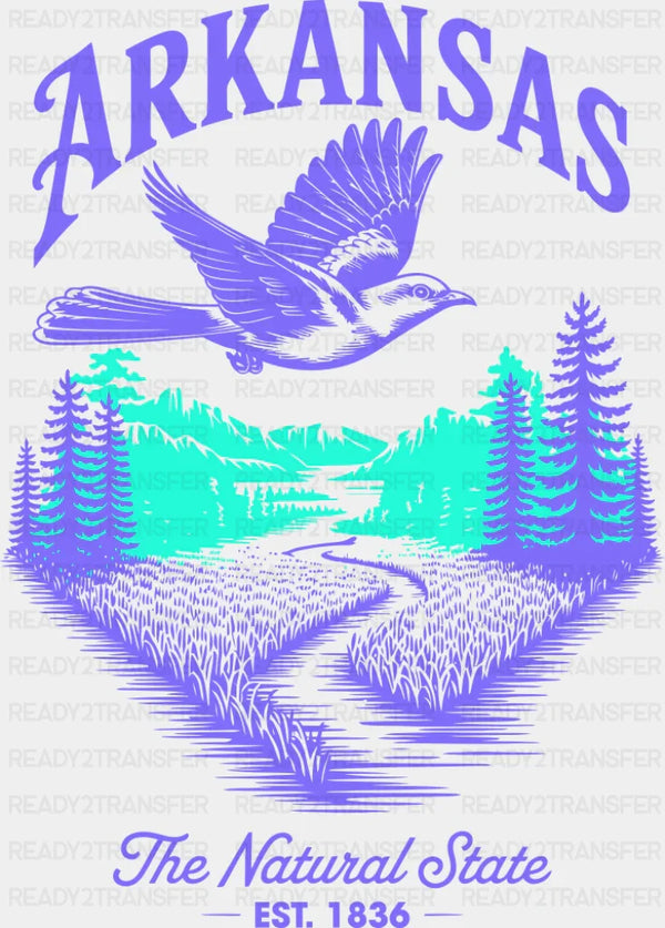 Arkansas The Natural State - States & Cities DTF Transfer