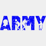 Army Blue & Green - Army DTF Transfers - Adult Unisex - S & M (10’’) / Blue Color Design (See Imaging)
