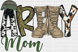 Army Mom Boots - Military DTF Transfer