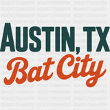 Austin, TX Bat City - States & Cities DTF Transfer ready2transfer