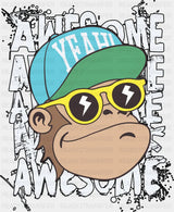 Awesome Monkey - Funny DTF Transfer