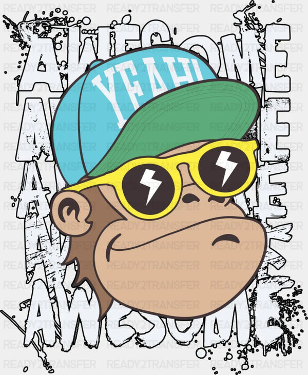 Awesome Monkey - Funny DTF Transfer