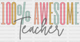 Awesome Teacher DTF Transfer ready2transfer
