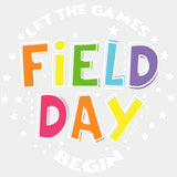 B&W Let The Games Begin - Field Trip DTF Transfers ready2transfer Light Color Design (See Imaging)