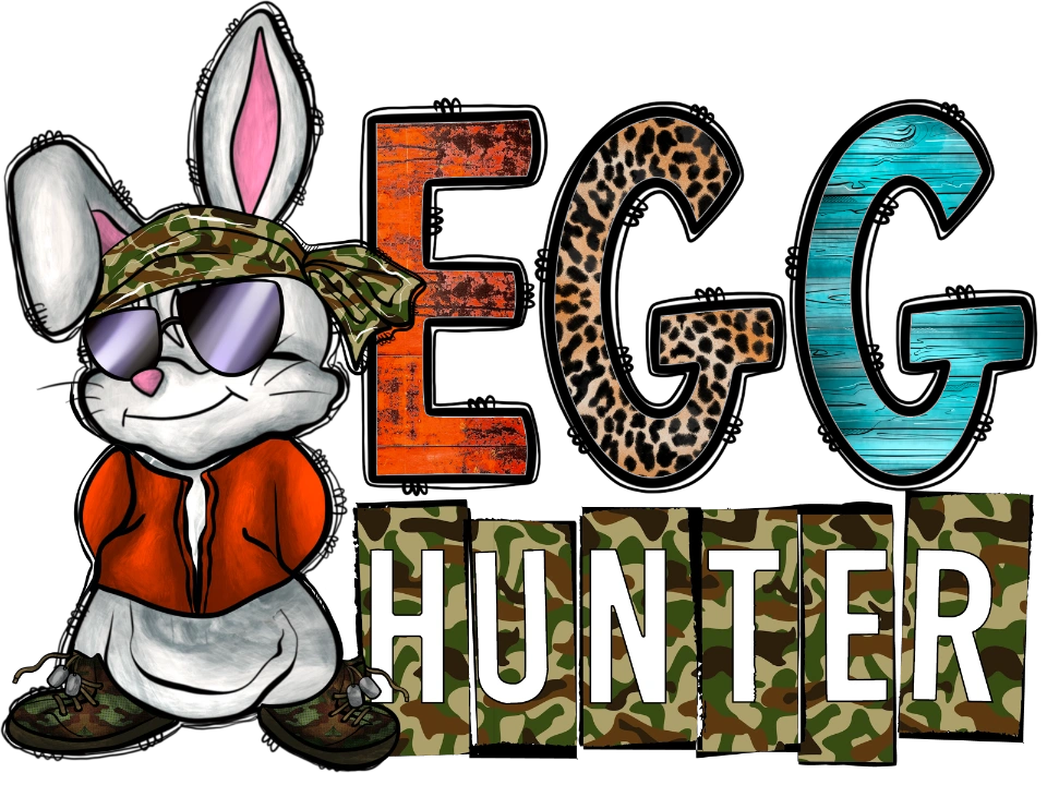 Egg Hunter Easter DTF Heat Transfer, Easter Design