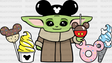 Baby Yoda Disney Dtf Transfer Adult Unisex - S & M (10’) / Black