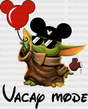 Baby Yoda Vacay Mode Disney Dtf Transfer