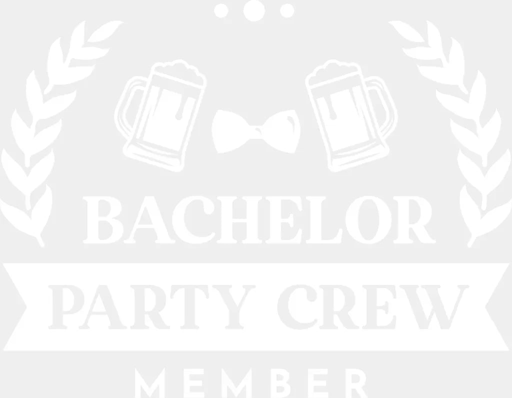 Bachelor Party Crew Member B&W Design - Dtf Transfer Adult Unisex S & M (10’’) / Light Color